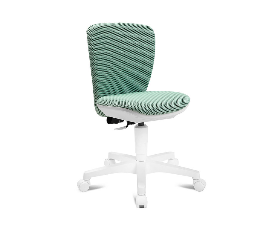 Mintfarbener Topstar Sitness »Home S'cool« Stuhl auf weißem Hintergrund.