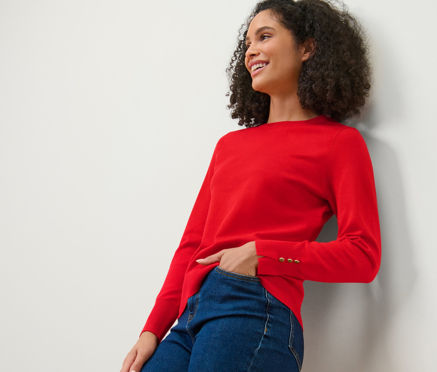 Thumbnail - Tchibo - Feinstrickpullover - Damen - Gr. M - rot