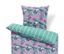 Renforcé-Bettwäsche, Normalgröße, mint floral - mint floral