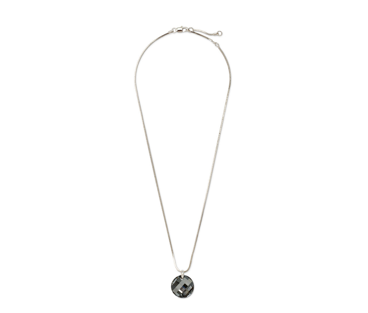 Silberkette mit Swarovski® Kristall-Anhänger.