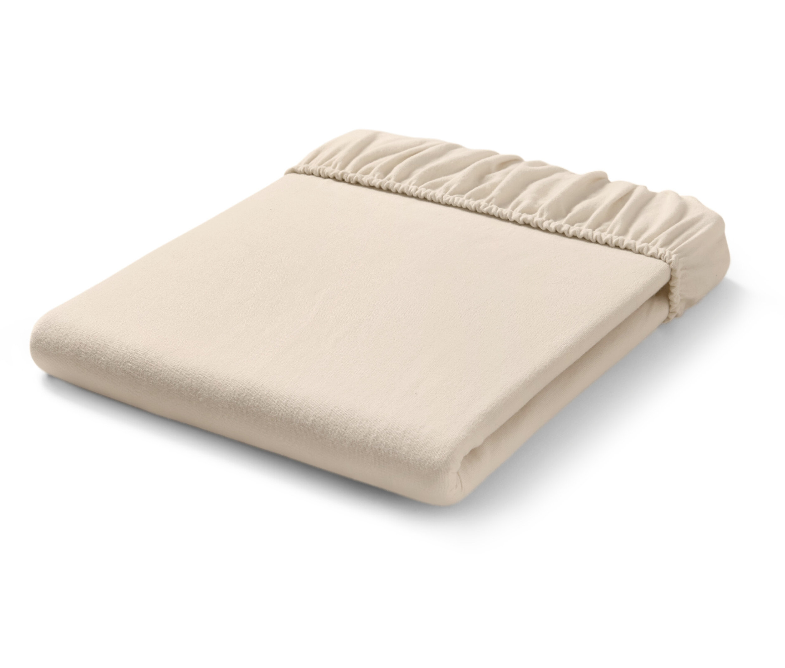 Biber-Spannbettlaken - creme - creme