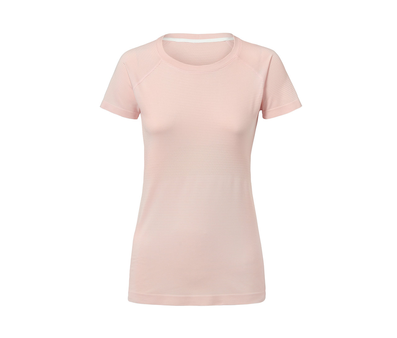 Rosa Seamless-Funktionsshirt.