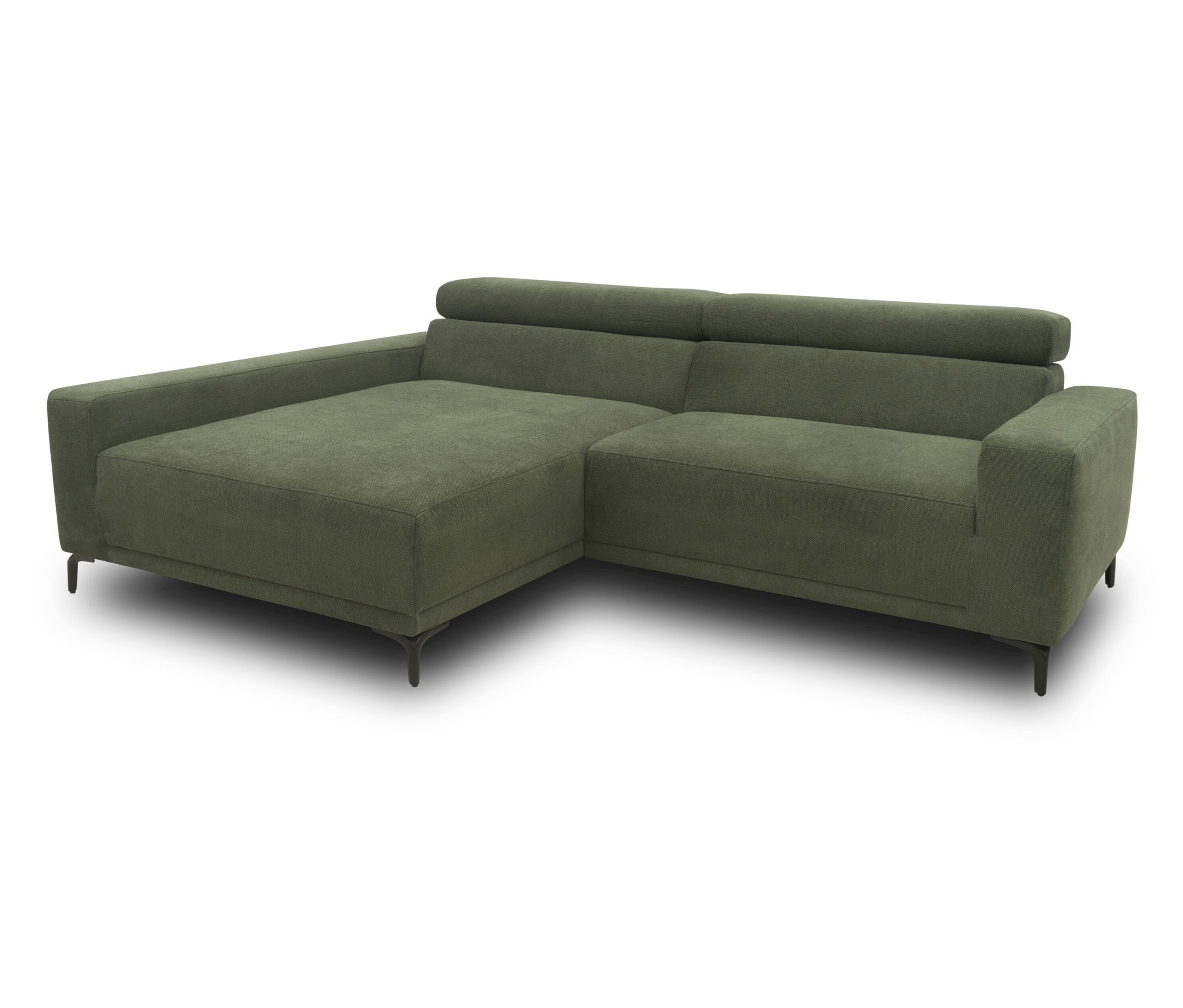 DOMO collection Sofa, grün links.