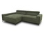 DOMO collection Sofa, grün links.