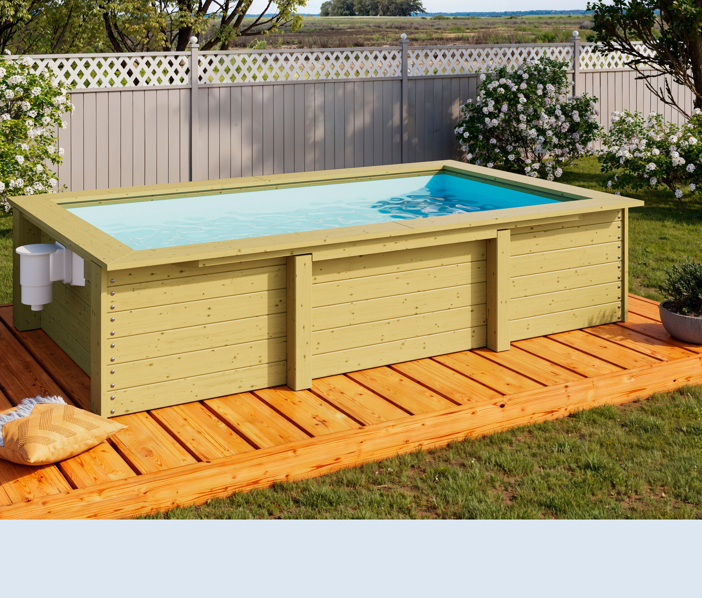 Thumbnail - Karibu Gartenpool-Set - naturfarben