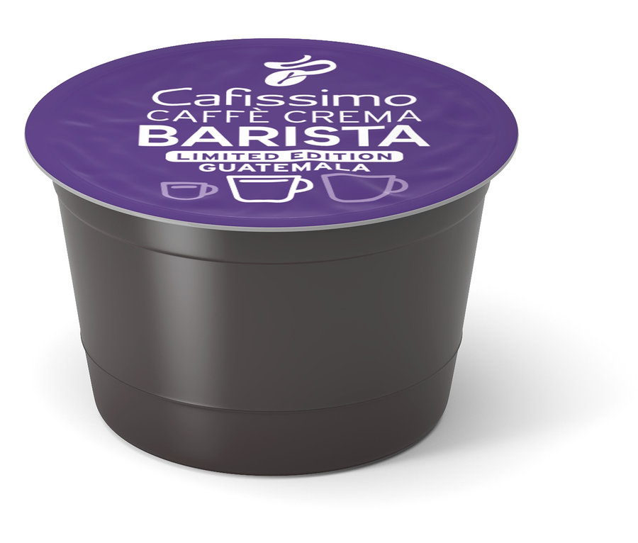 Eine einzelne Cafissimo BARISTA Caffè Crema Guatemala Kapsel.