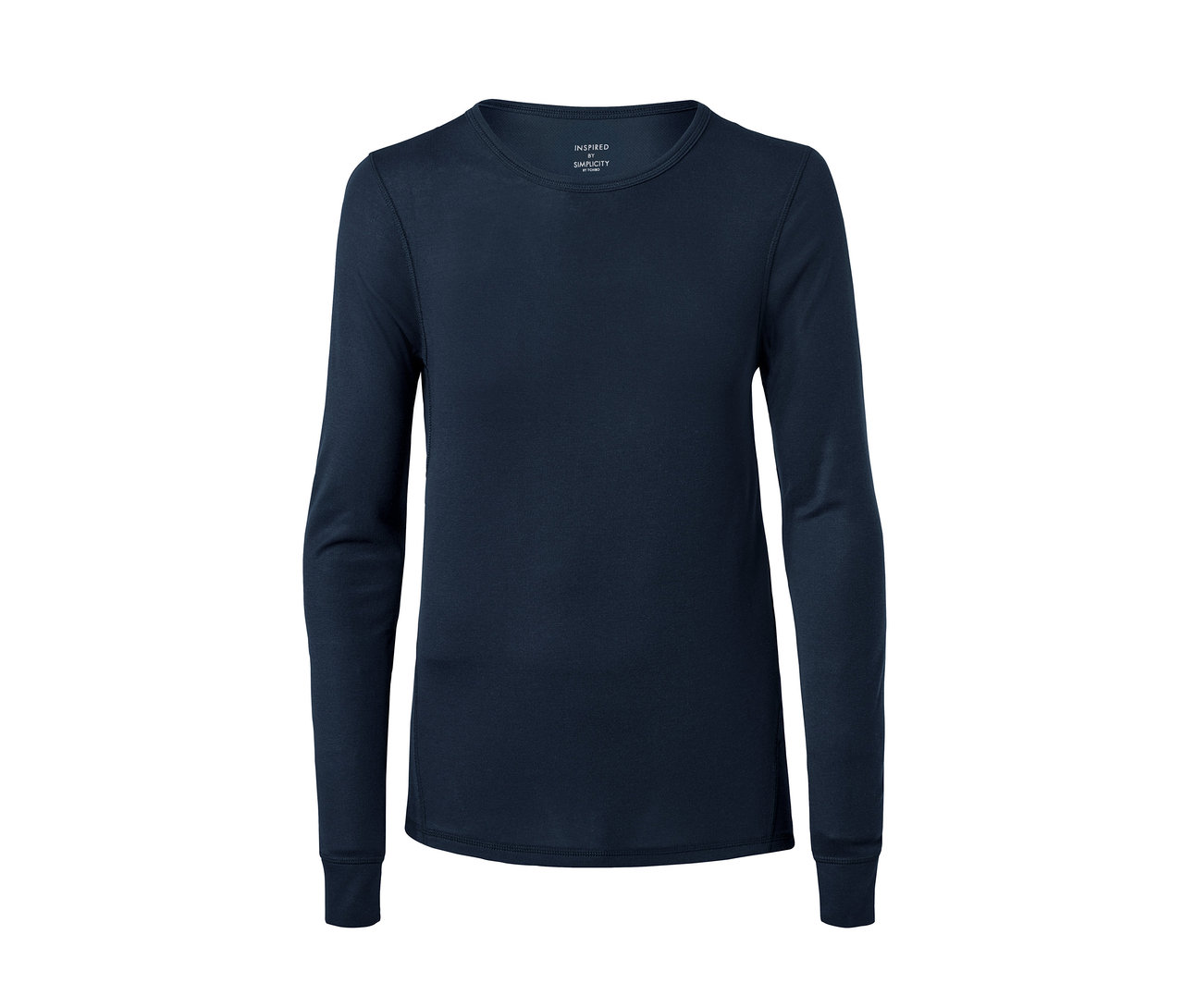 Dunkelblaue Thermo-Funktionswäsche mit langen Ärmeln.