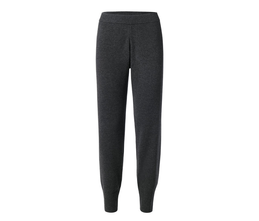 Eine anthrazitfarbene Loungewear-Anzugshose.