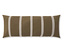 Braunes Essenza Samt-Dekokissen "Isole" mit vertikalen hellen Streifen.