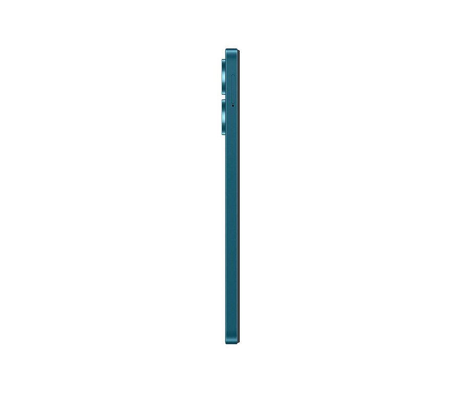 Seitenansicht eines marineblauen Xiaomi Redmi 13C 128 GB Mobiltelefons.
