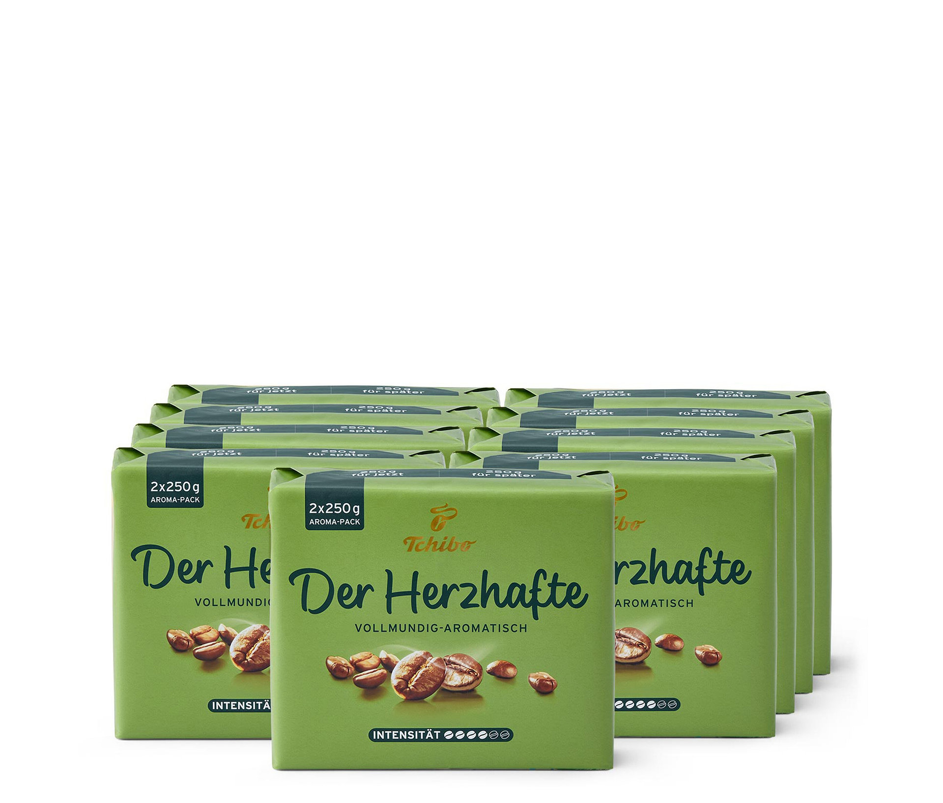 Tchibo - Der Herzhafte - 9 x 500 g Gemahlen - Intensität: 4/6