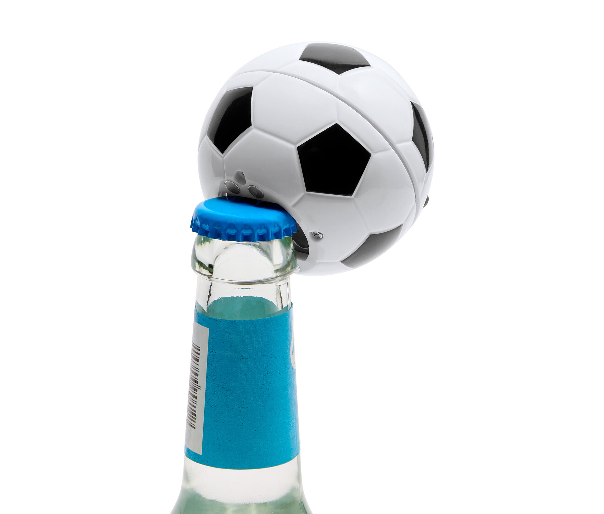 Tchibo - Flaschenöffner »Fußball« - schwarz