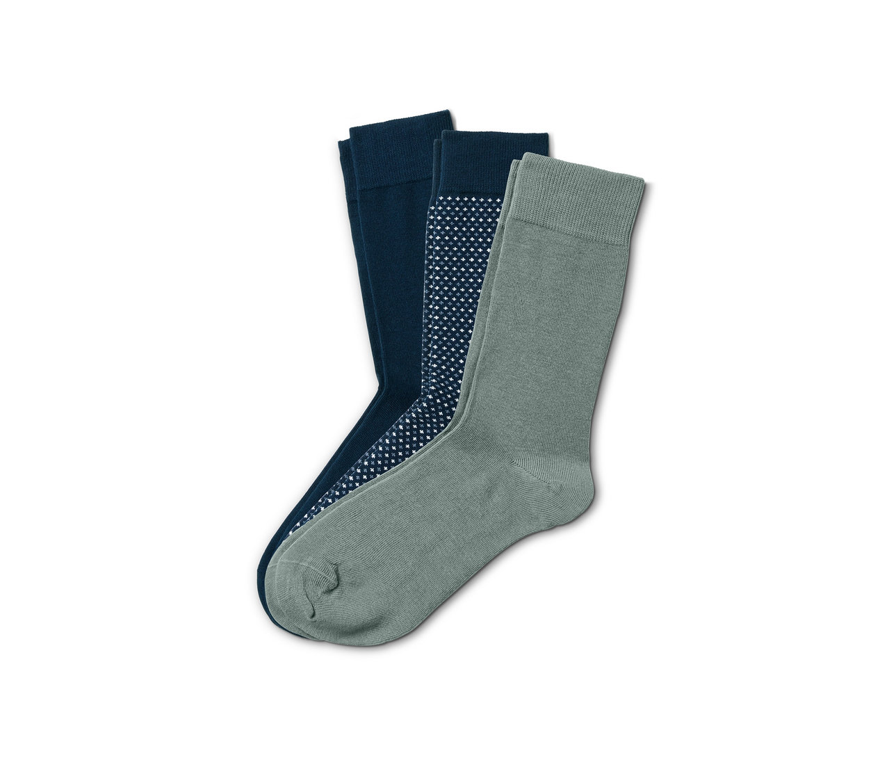 Drei Paar Socken.