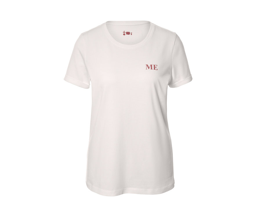 Weisses T-Shirt mit dem Aufdruck ME.