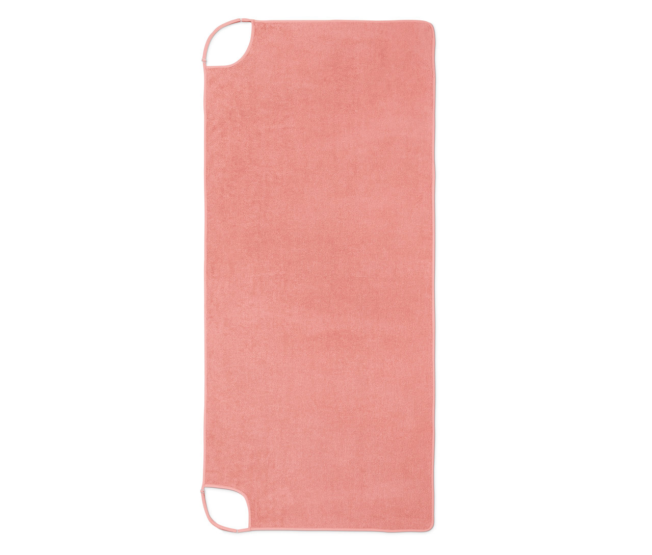 Aprikotfarbenes Handtuch-Kleid.