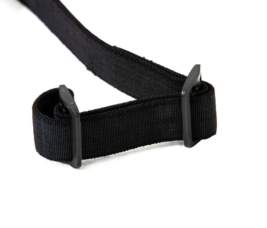 Detailansicht des schwarzen Bestway® Hydro-Pro Trainingsbandes »Swimulator« auf weißem Hintergrund.