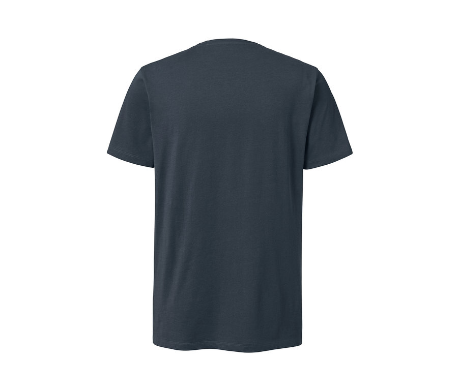 Dunkelblauer Shorty-Pyjama von hinten.