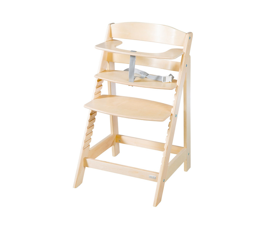 Ein naturfarbener roba Treppenhochstuhl »Sit Up Flex«.