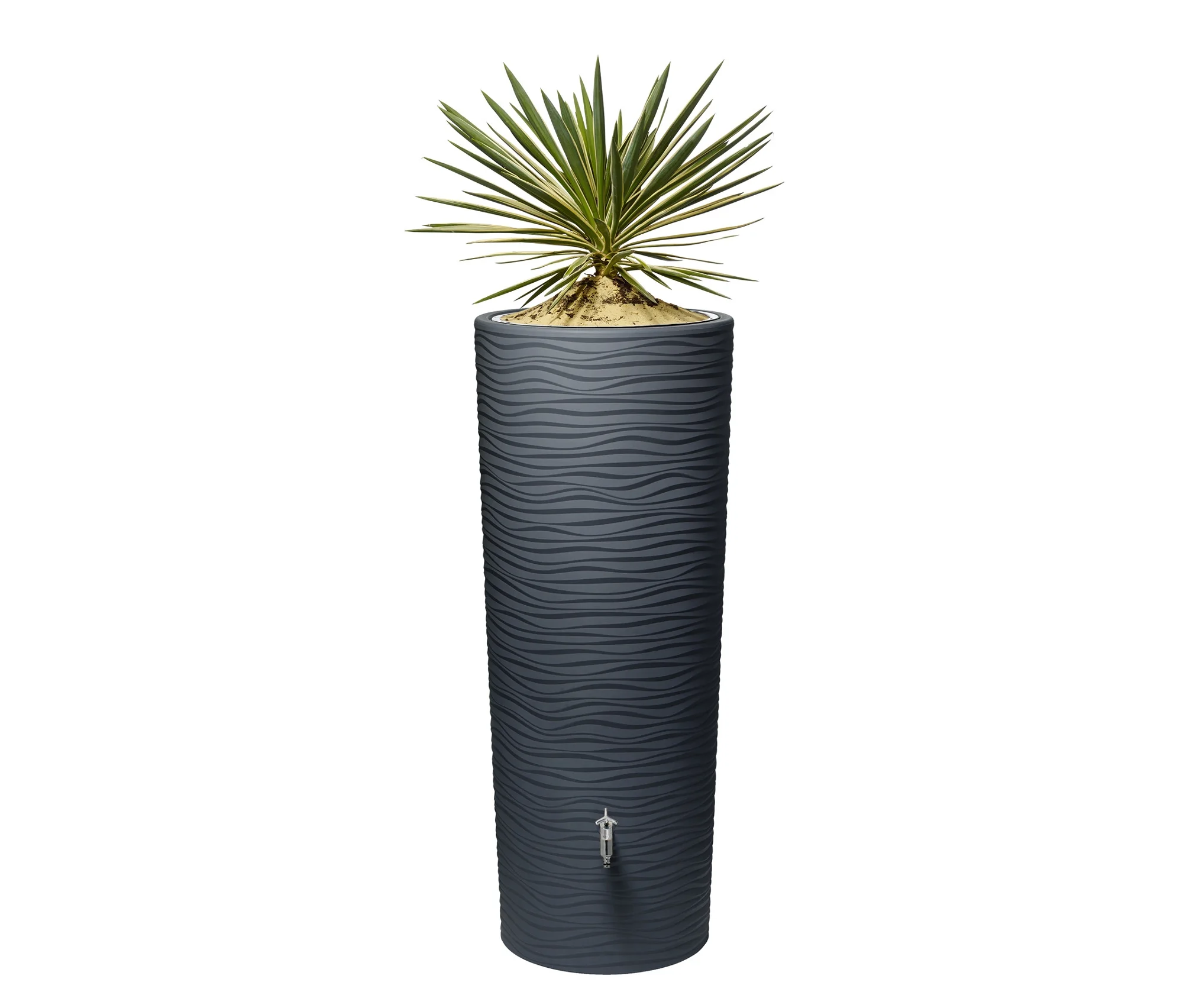 Komplett günstig Kaufen-Garantia 2-in-1-Regentonne-Komplett-Set - grau. Garantia 2-in-1-Regentonne-Komplett-Set - grau <![CDATA[Garantia 2-in-1-Regentonne-Komplett-Set, ca. 350 l, graphit-grau Farbe: Graphit-grau Material: Behälter 100% Polyethylen Auslaufhahn Chrom Maße: Höhe c