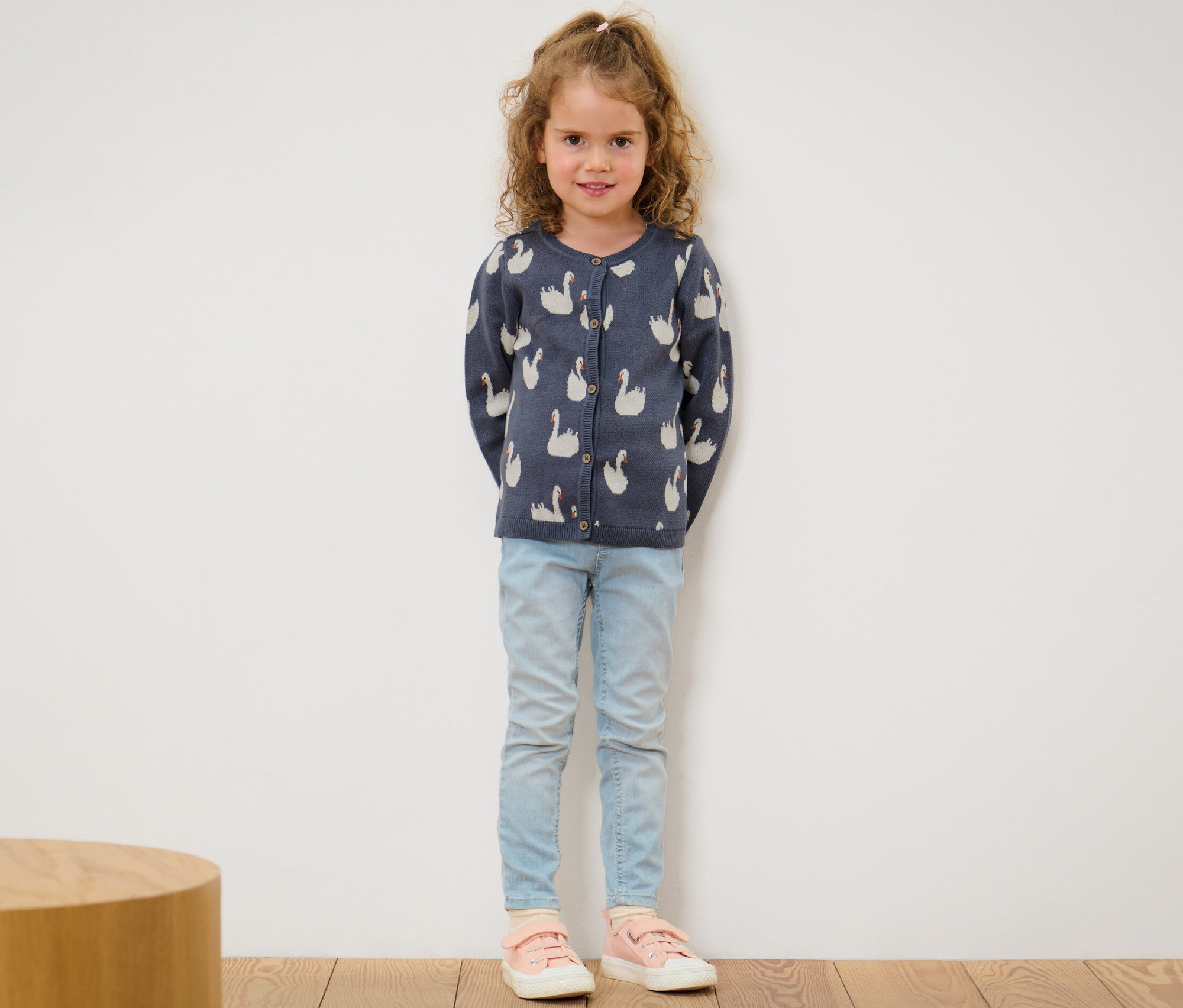 Thumbnail - Tchibo - Kinder-Strickjacke - Herren - Gr. 98/104 - lila