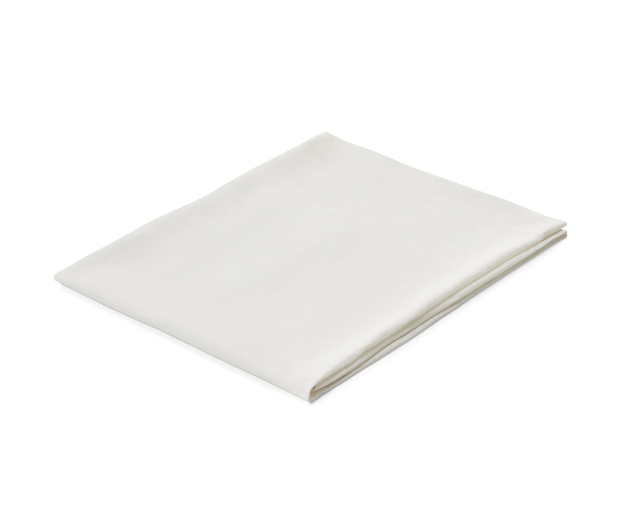 Gefaltete Leinen-Tischdecke, Normalgröße.
