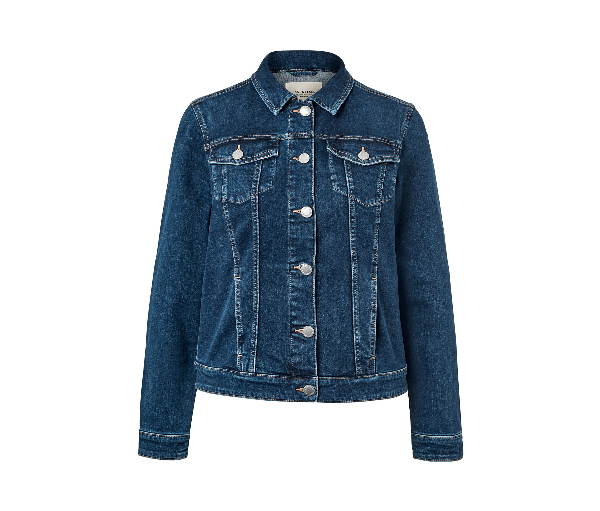 Jeansjacke - Damen - Gr. 36 - dunkelblau - dunkelblau