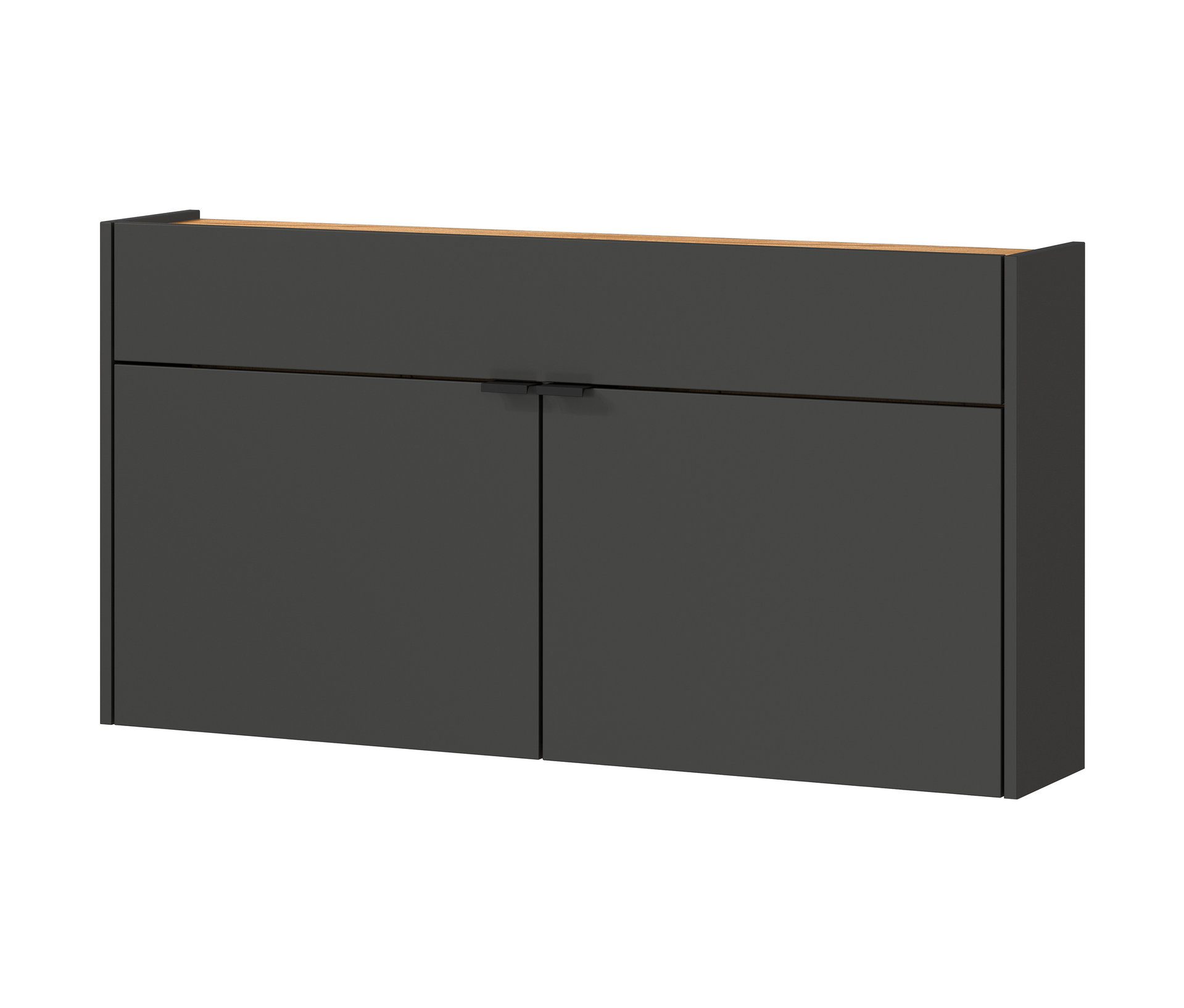 Tchibo - Mehrzweckschrank »Ameca« breit - 110x22x57cm - schwarz -