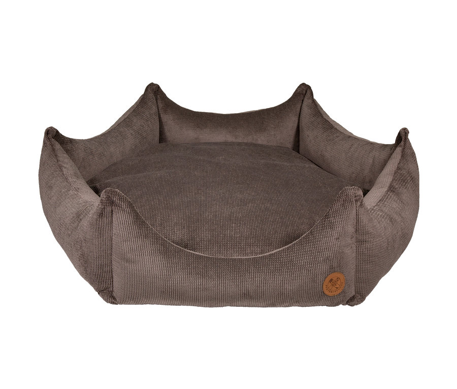 Braunes Tierbett »Krone«, Ø ca. 97 cm.