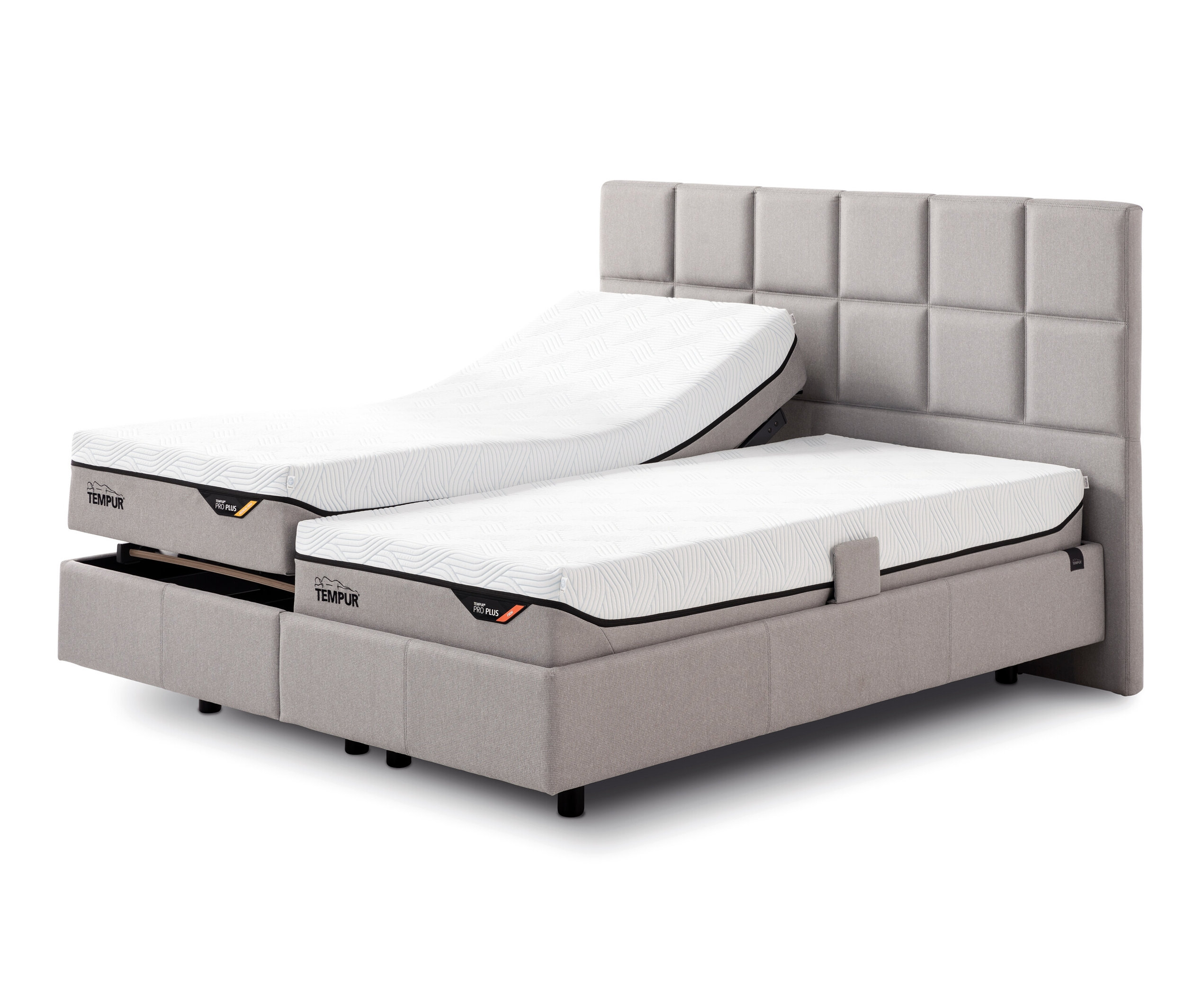 Thumbnail - Tempur® Systemrahmen »Flex 2000« elektrisch verstellbarer Lattenrost - grau