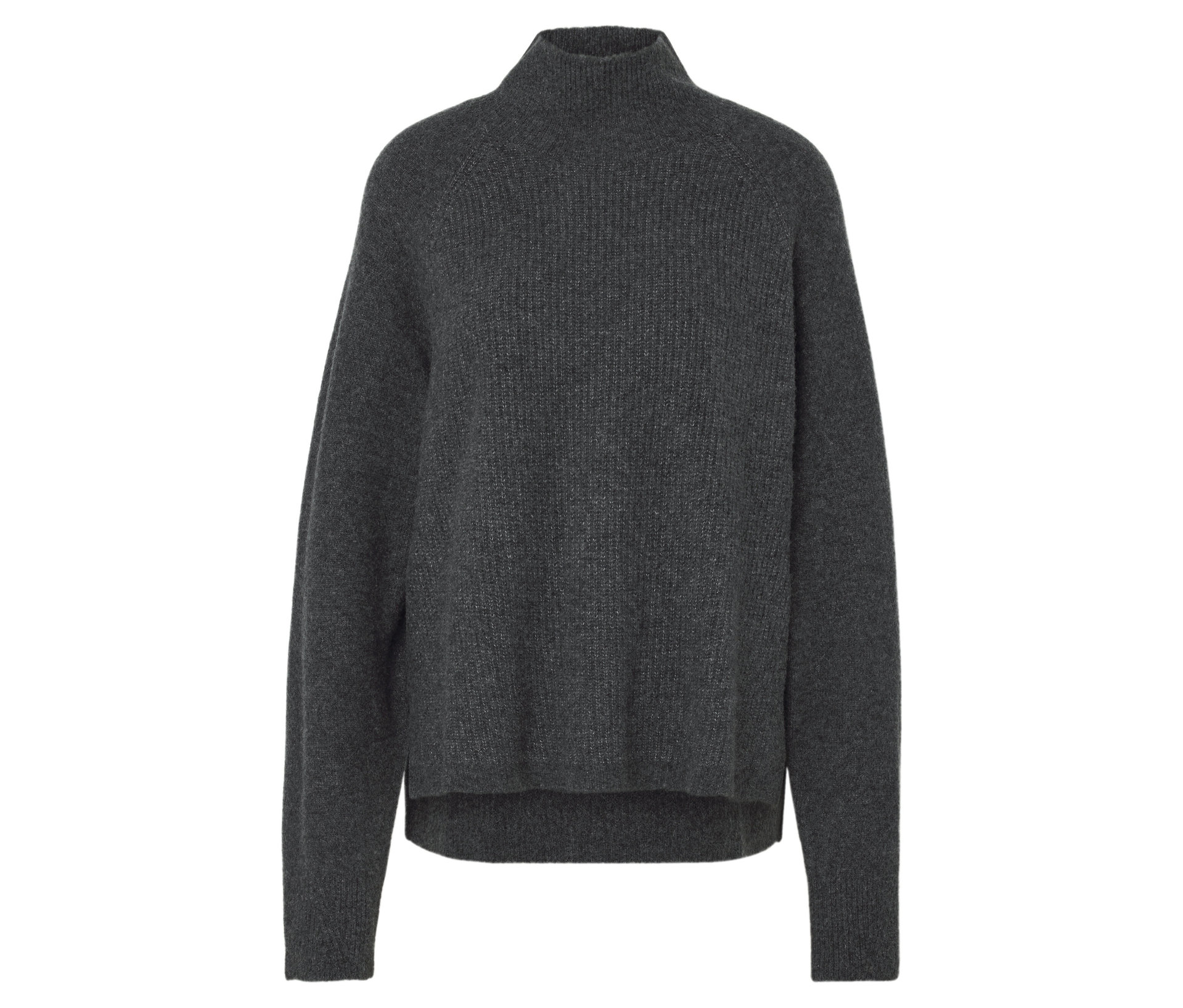 Soufflé-Yarn-Grobstrickpullover - Damen - Gr. XL - grau - grau
