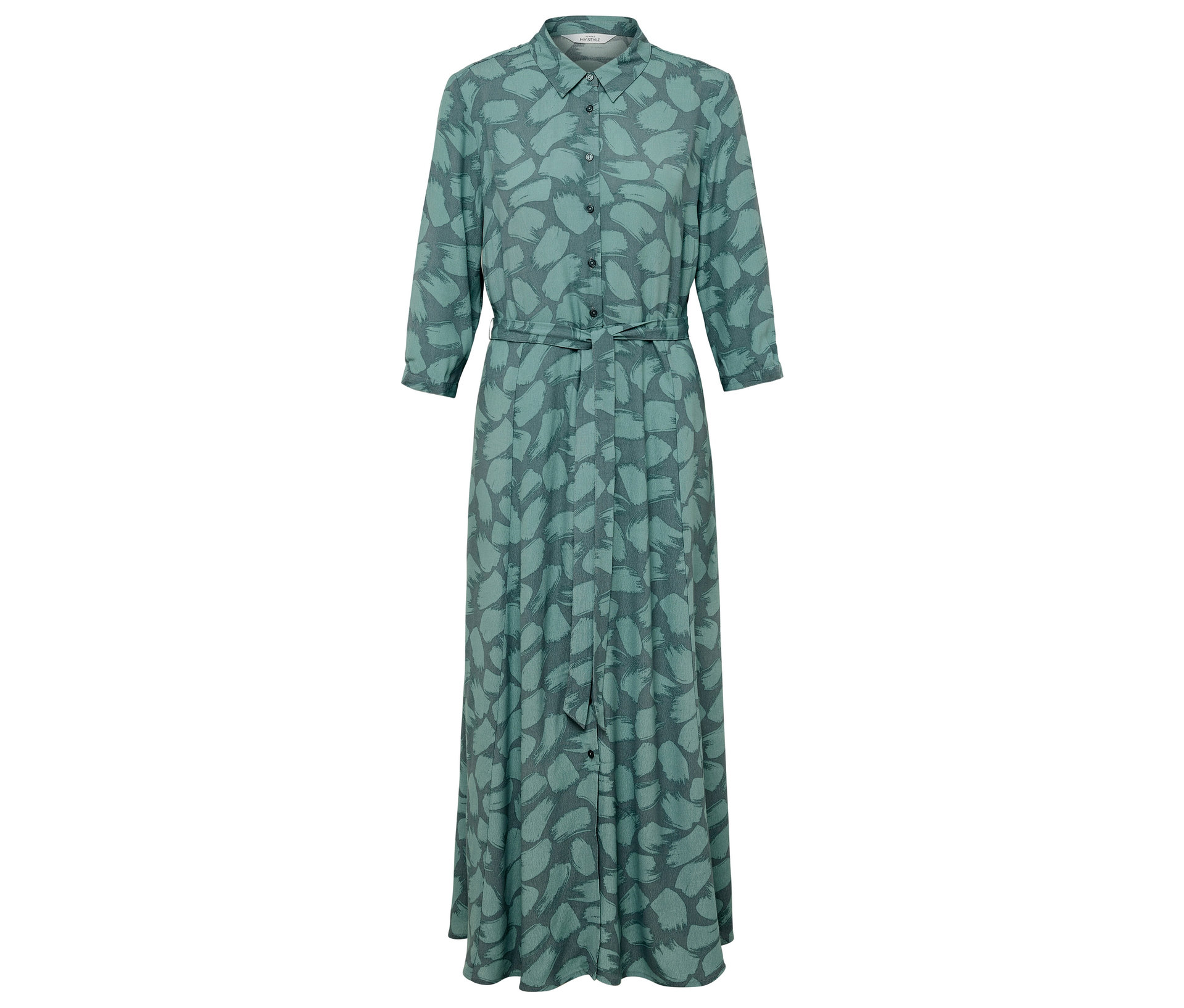 Bedrucktes Hemdblusenkleid - Damen - Gr. 40 - blau/print - blau