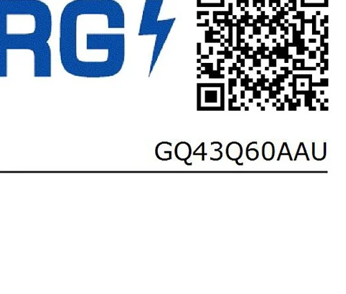 Energielabel für Samsung Fernseher.