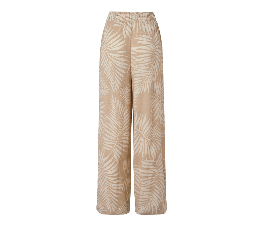 Strukturierte Palazzohose mit Alloverprint.