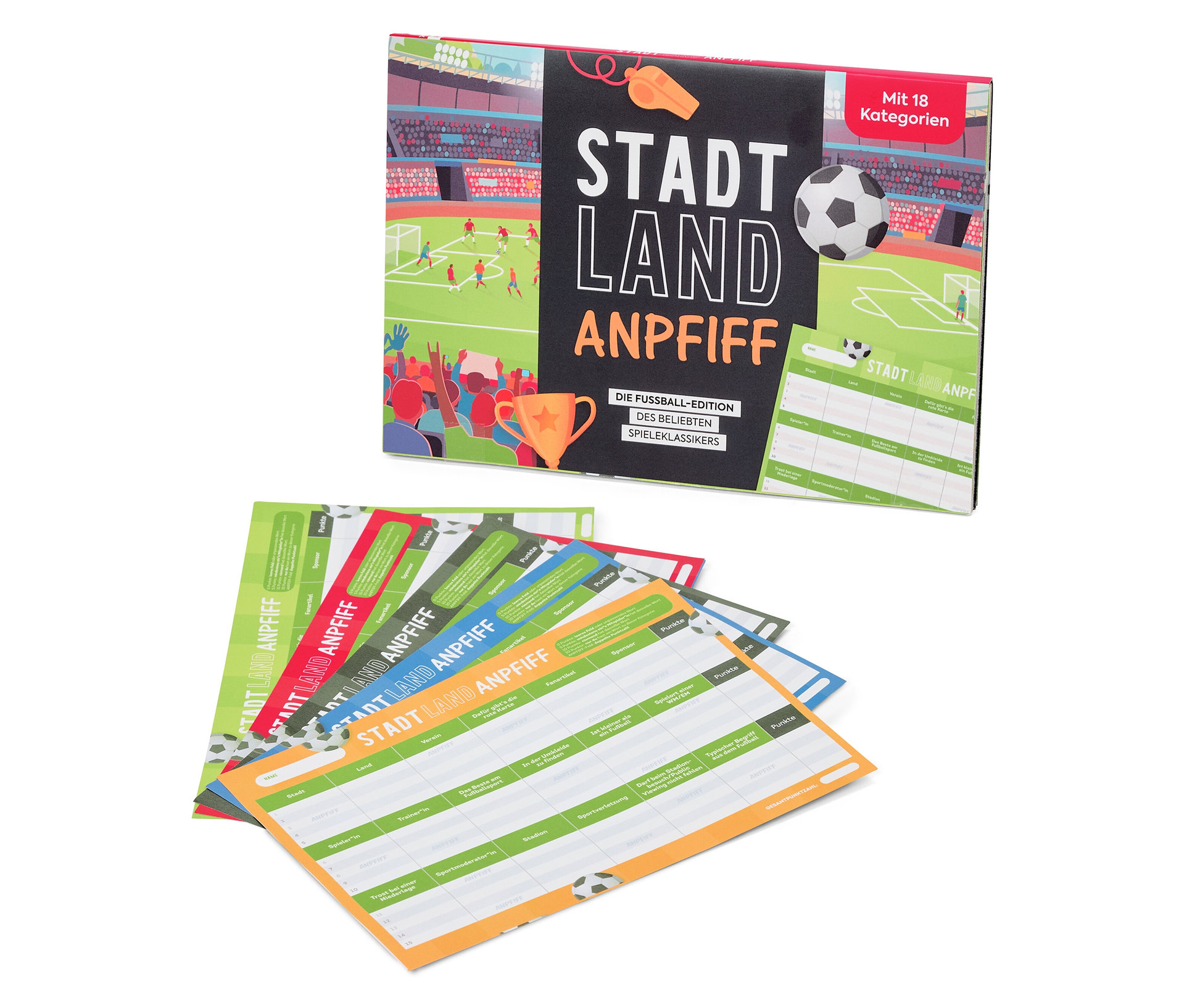 Tchibo - Spielblock »Stadt, Land, Anpfiff« - Papier