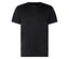 Schwarzes Sport T-Shirt mit kurzen Ärmeln.