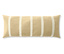 Beiges, rechteckiges Essenza Samt-Dekokissen »Isole« mit Füllung und fünf vertikalen, cremefarbenen Streifen.