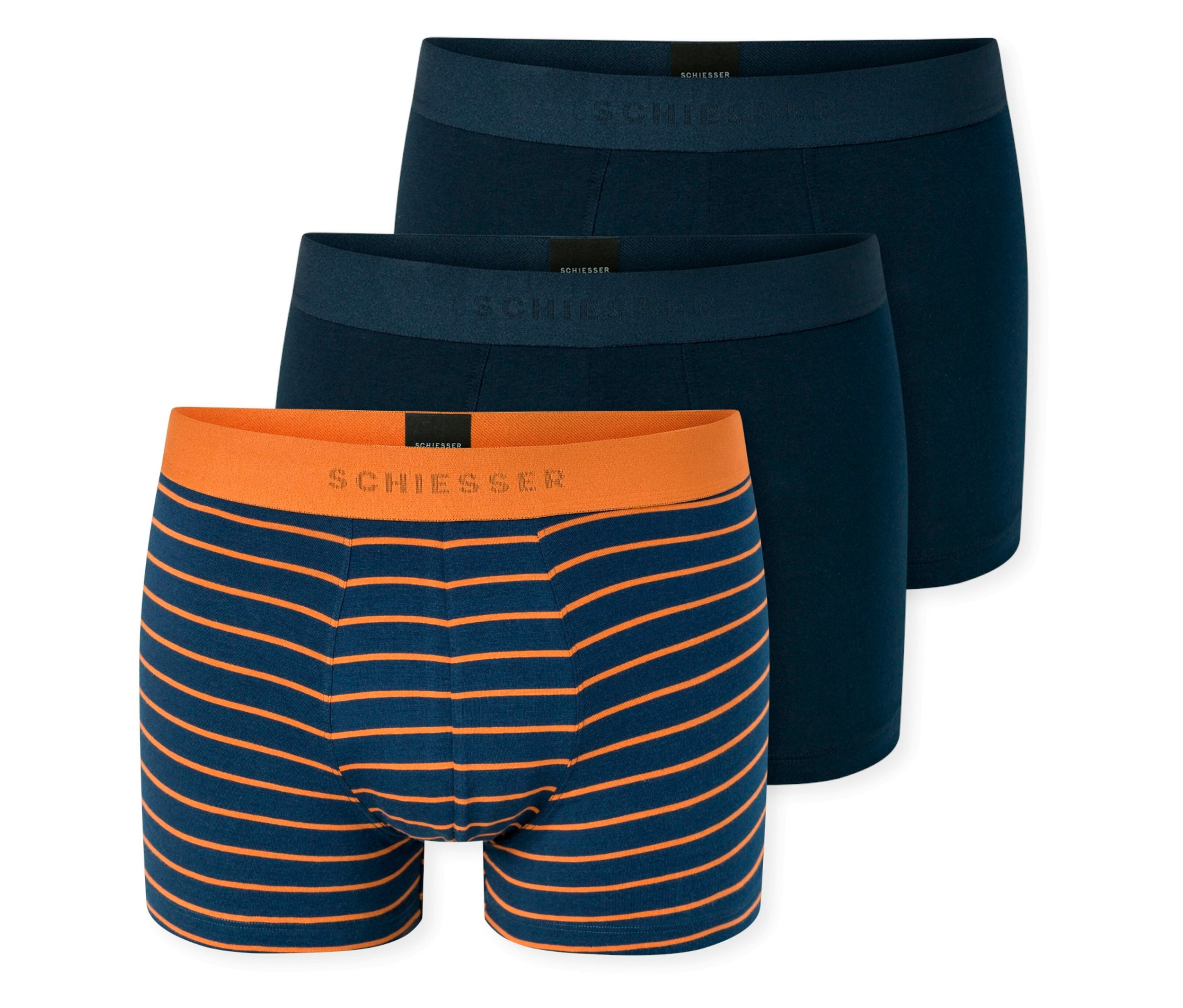Slipboxer - Herren - Gr. L/6 - schwarz/gestreift - schwarz