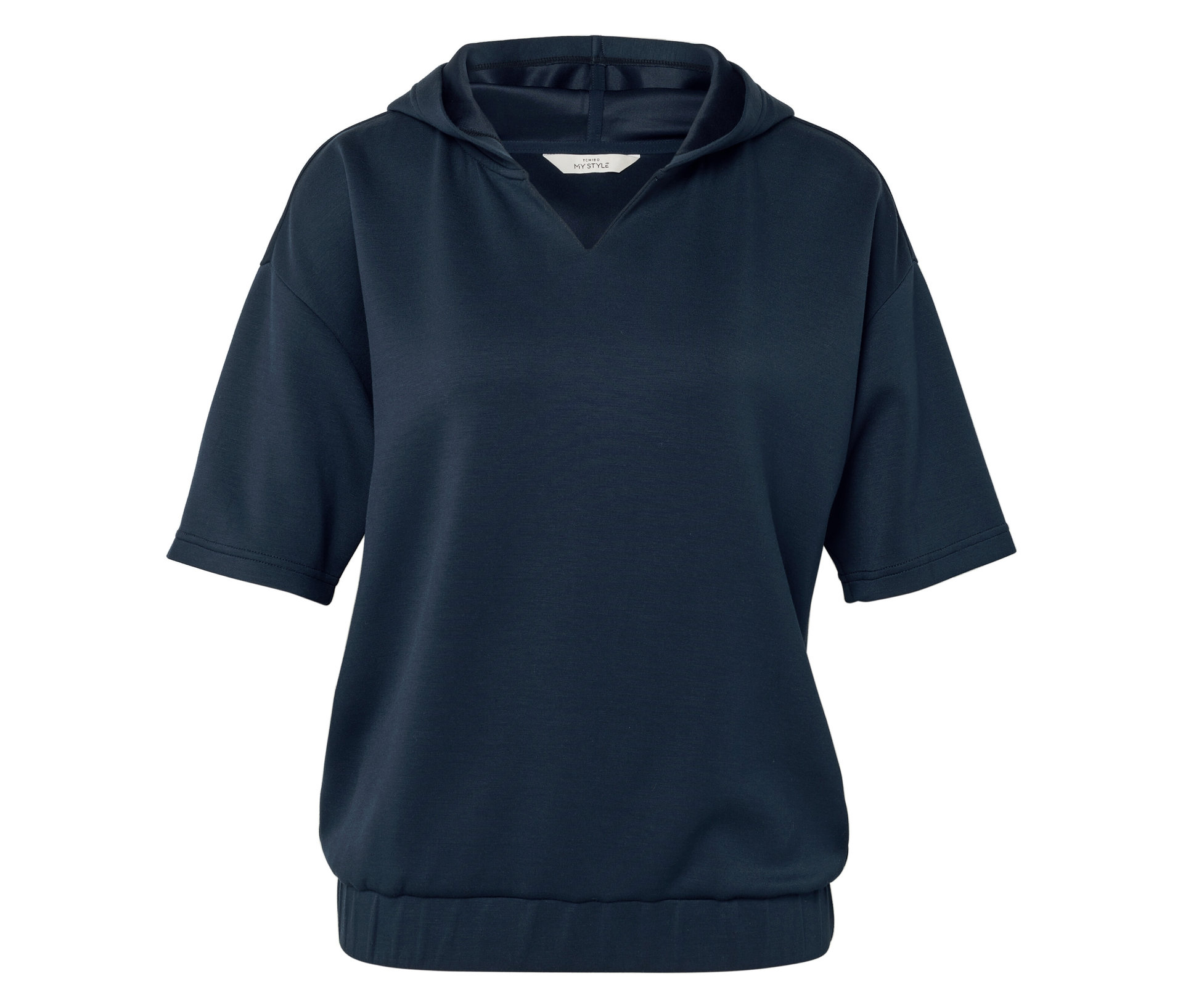 Hoodie aus Modal-Mix - Damen - Gr. L - dunkelblau - dunkelblau