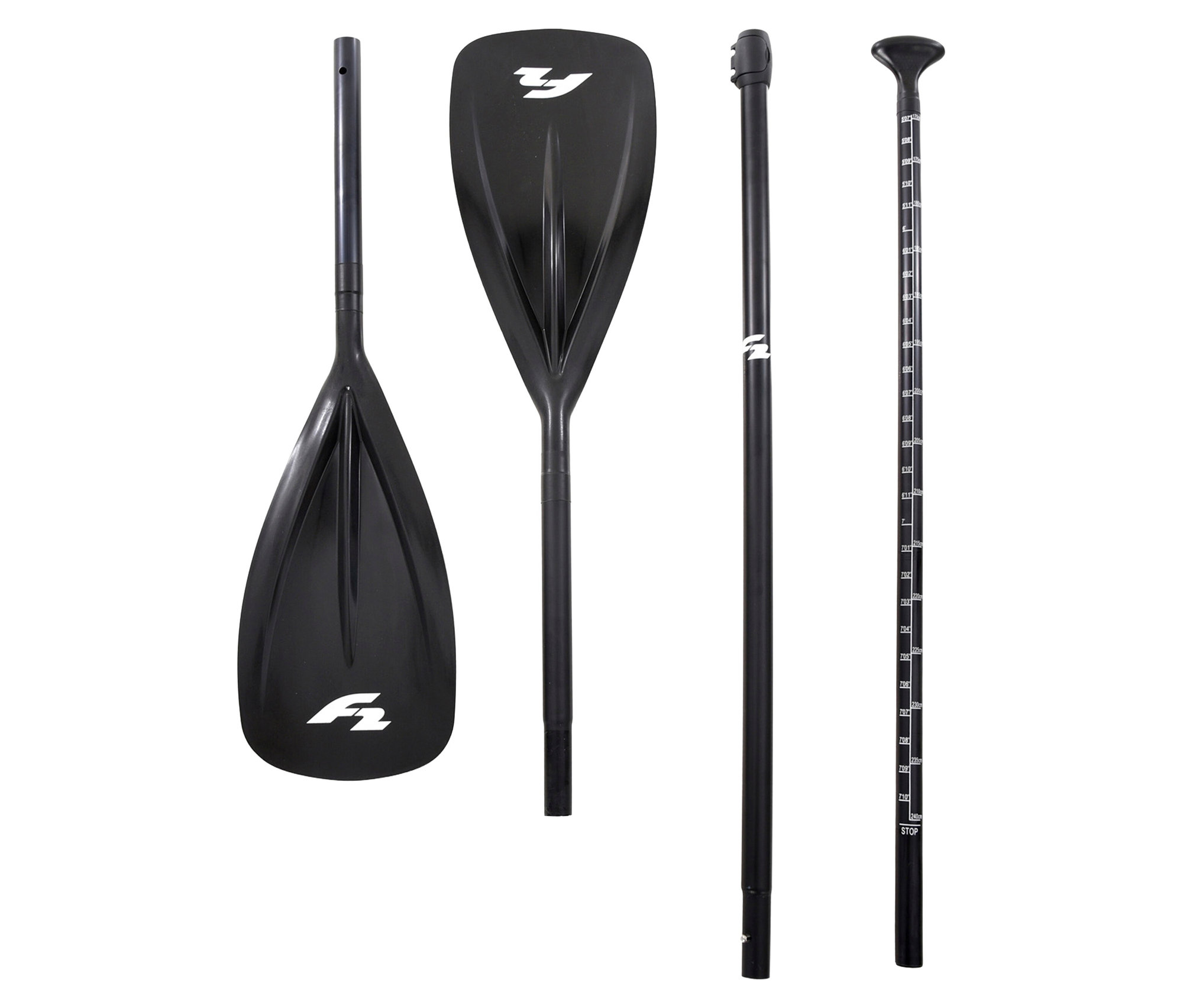 Tchibo - F2 2-in-1-SUP-Kajak-Paddle - schwarz - Aluminium