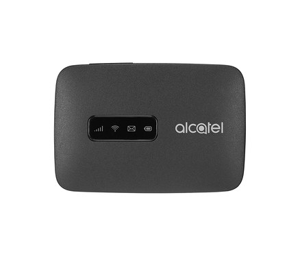 Schwarzer WLAN to go-Router Alcatel.