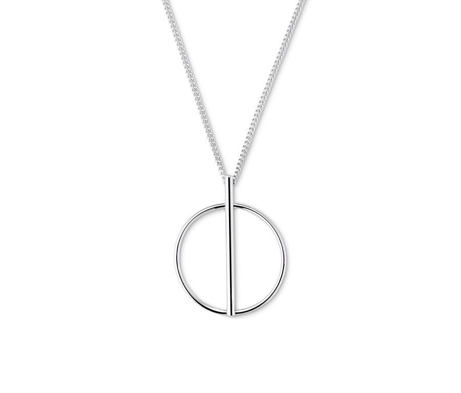 Silberkette »Pure Collection« mit rundem Anhänger.