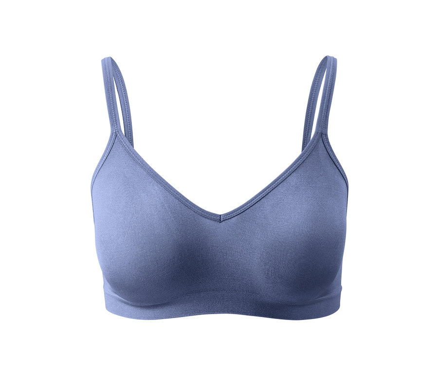Blauer Seamless-Soft-BH.