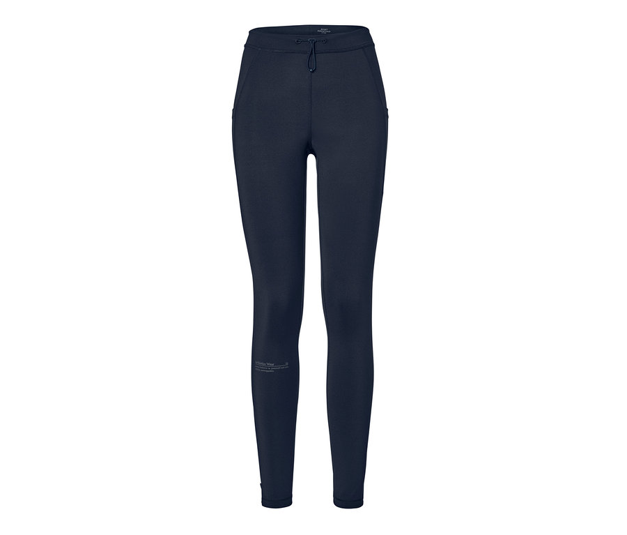 Dunkelblaue Thermo-Lauftight.