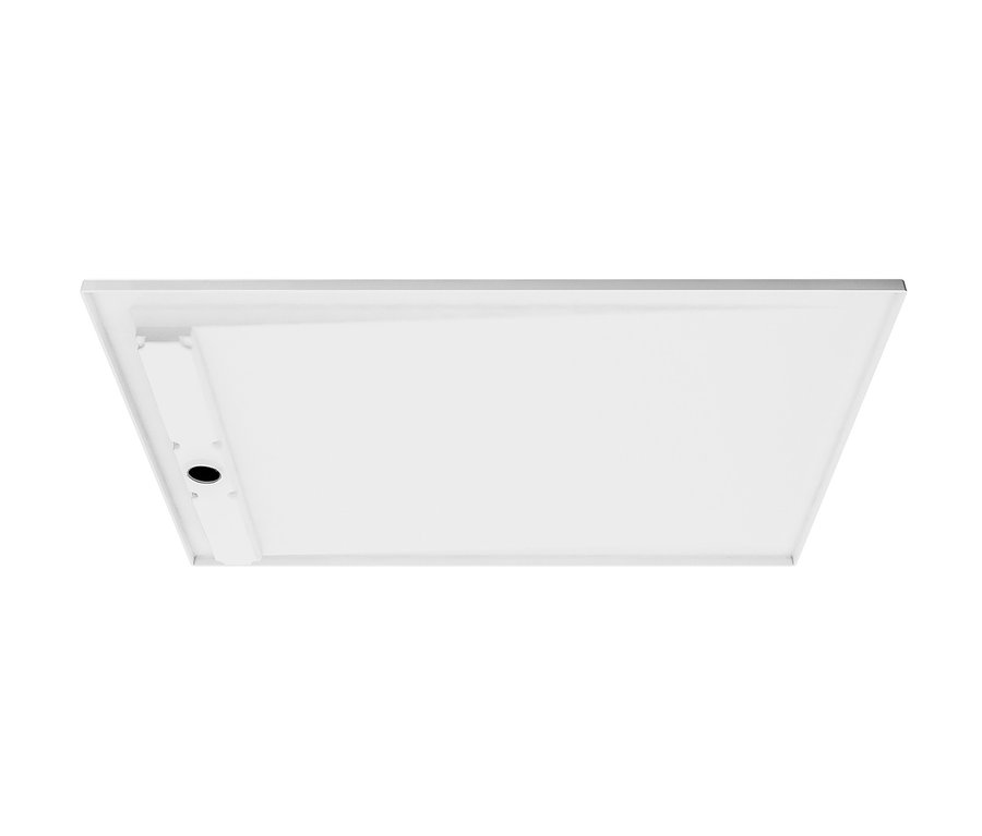 Detailaufnahme einer weißen Breuer®-Duschwanne.