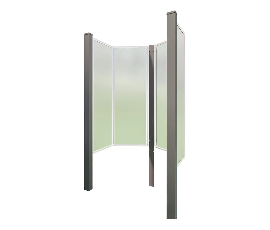 Graue Breuer-Gartendusche »Fara-O«.