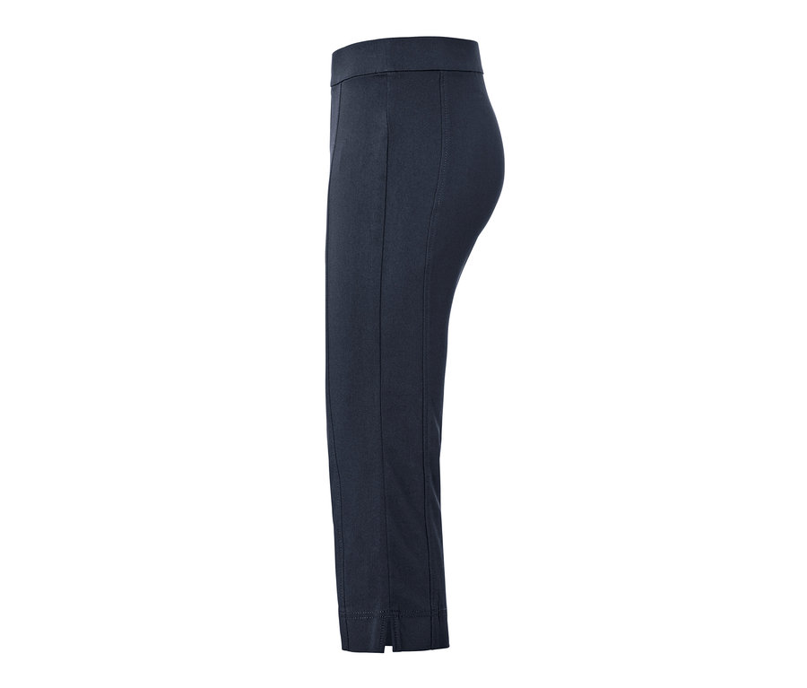 Eine marineblaue 3/4-Stretchhose.