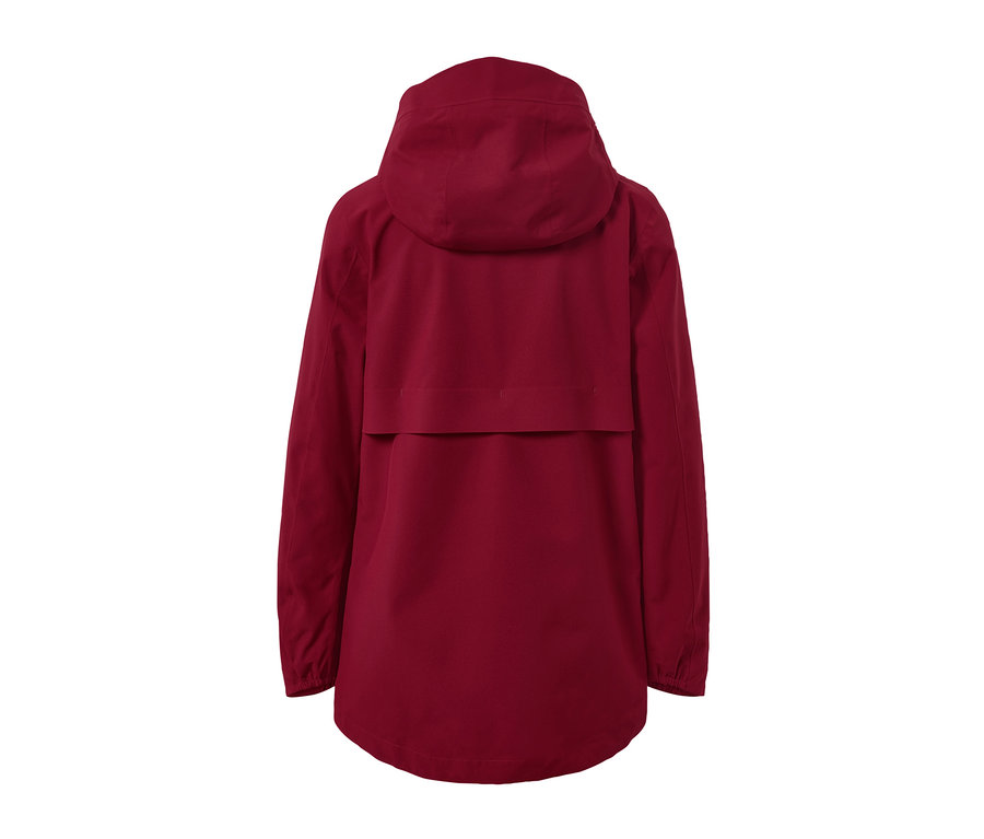 Rückansicht einer Funktions-Outdoorjacke.