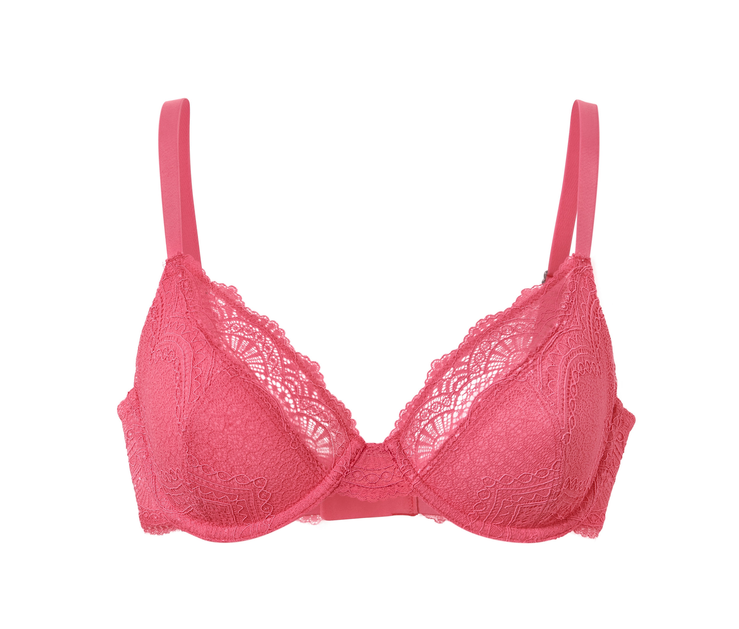 Tchibo - Bügel-BH mit Spitze - Damen - Gr. 80B - pink