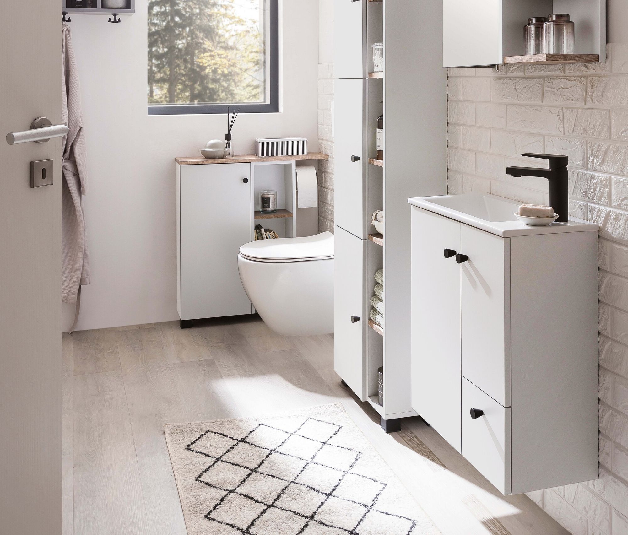 Thumbnail - Tchibo - Spiegelschrank »Balto« - 49,5x16x74,5cm - braun - Holz / Metall