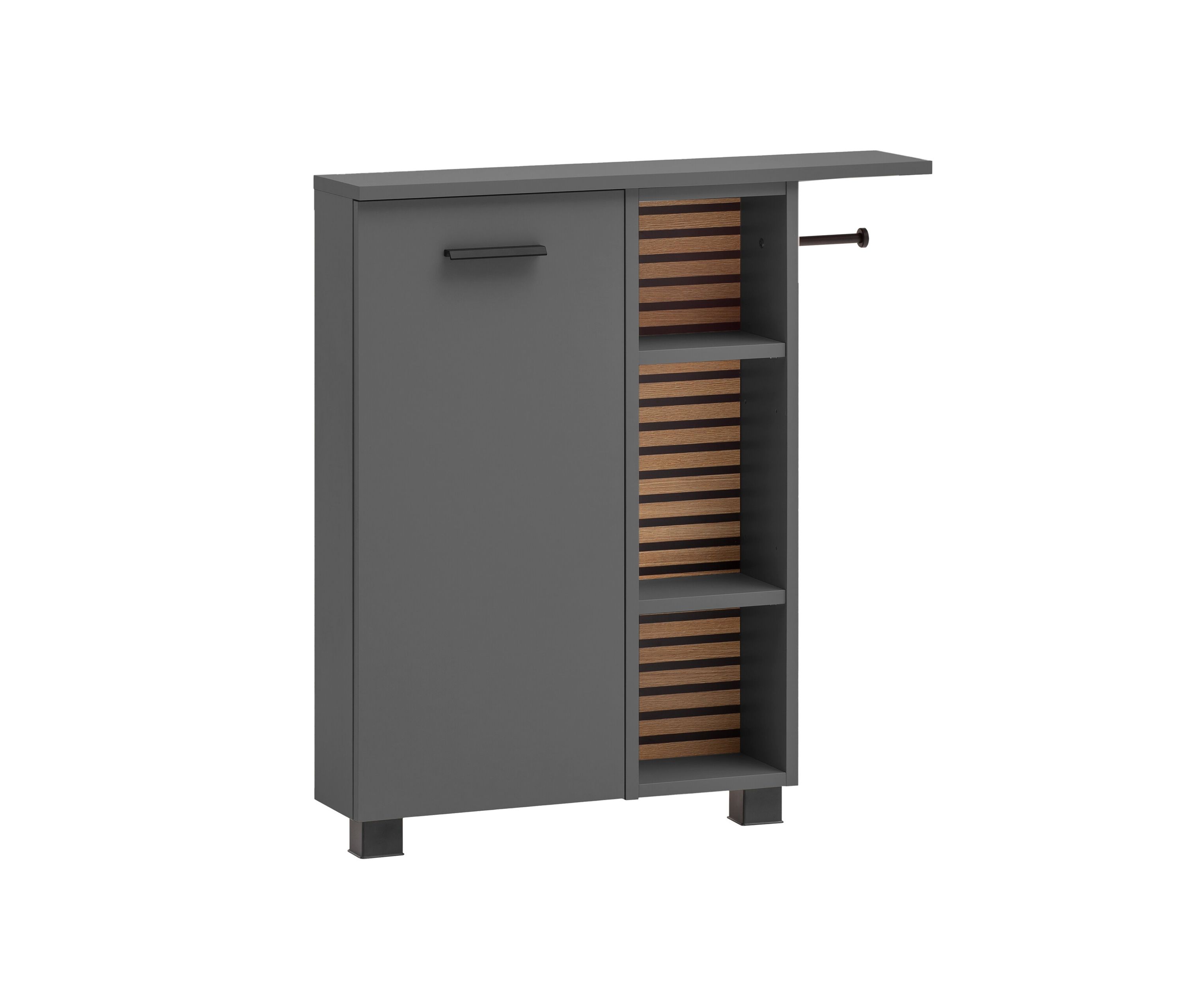 Tchibo - Nischenschrank »Katta« - 70,5x17x74,5cm - anthrazit - Holz / Metall / Kunststoff